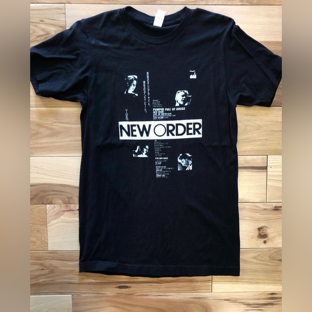 New order tee - Japanese promo. Navy tee